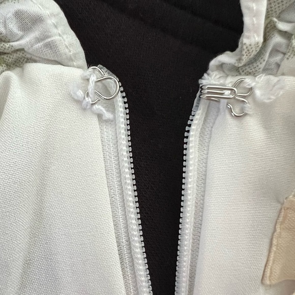 lena Mini Dress Ruffle Collar Short Puff Sleeve Preppy Plaid Green White Small S - Picture 15 of 16